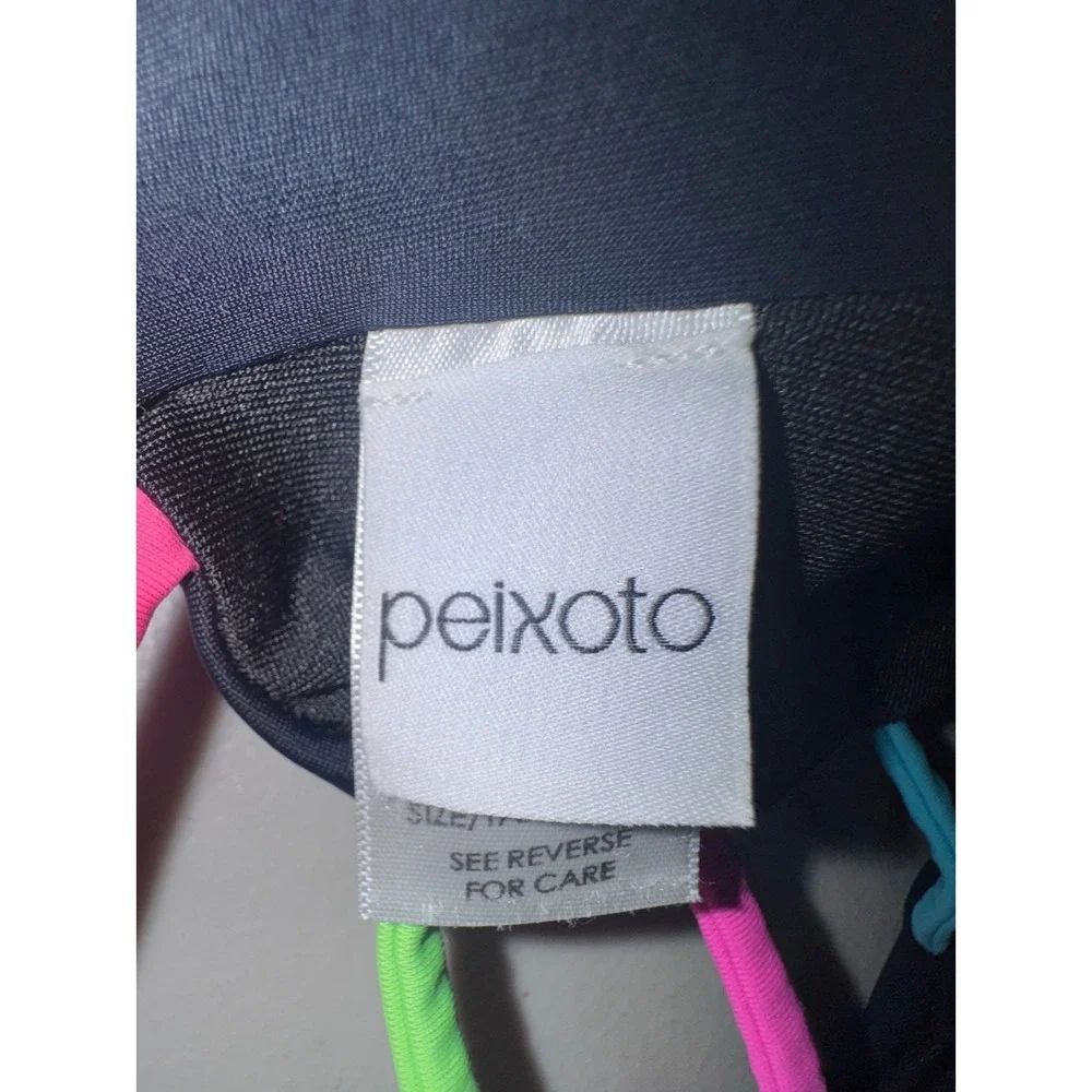 Peixoto Girls 10 Swimsuit Neon Straps Open Back Summer Vacation Travel Resort